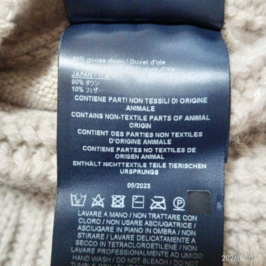 雑誌掲載　鈴木保奈美さん着用　美品　ヘルノ　異素材　ダウン　ニット　コート