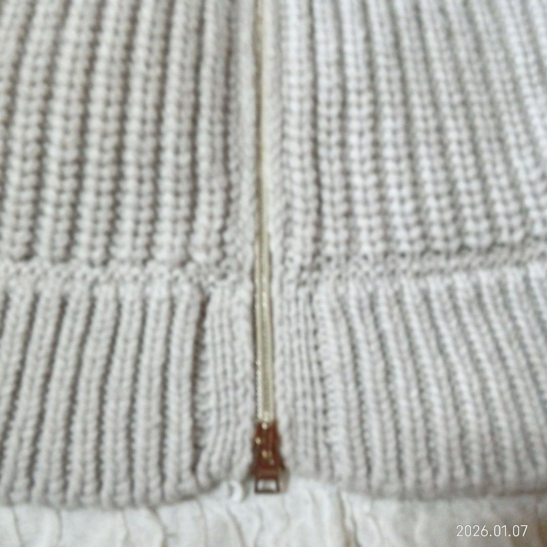 雑誌掲載　鈴木保奈美さん着用　美品　ヘルノ　異素材　ダウン　ニット　コート