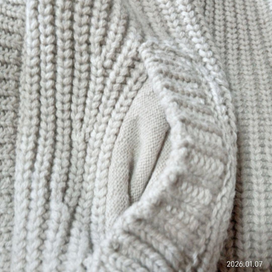 雑誌掲載　鈴木保奈美さん着用　美品　ヘルノ　異素材　ダウン　ニット　コート