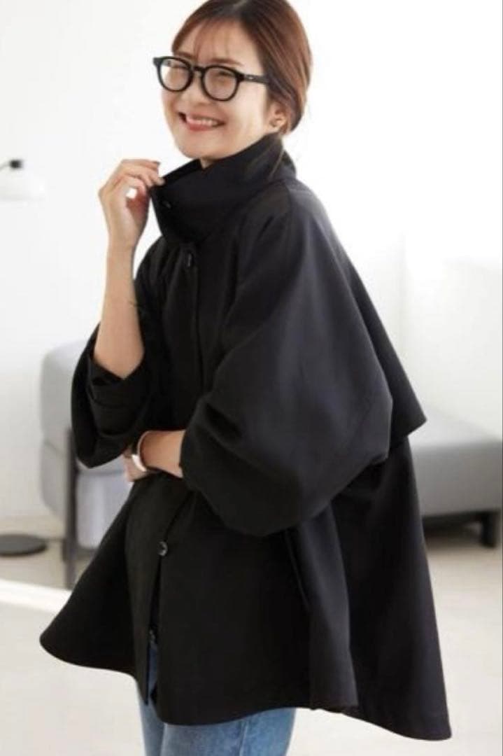 テントラインショートコート スローブ イエナSLOBE IENAブラック