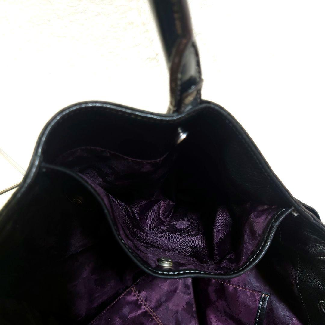 アニアリ オールレザー ビジネス トートバッグ シボ革 ブラック A4収納