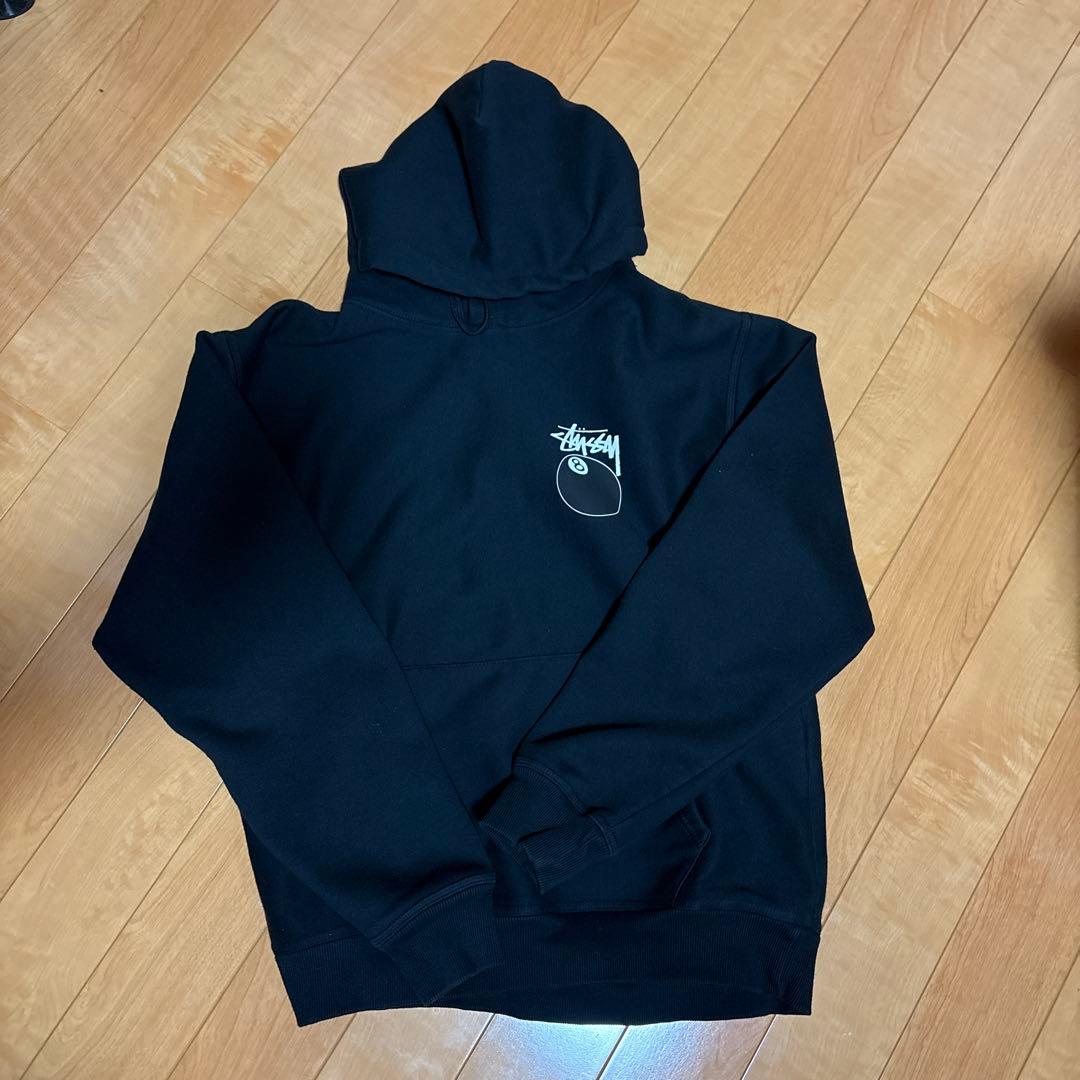 Stussy 8ボール ブラックパーカー