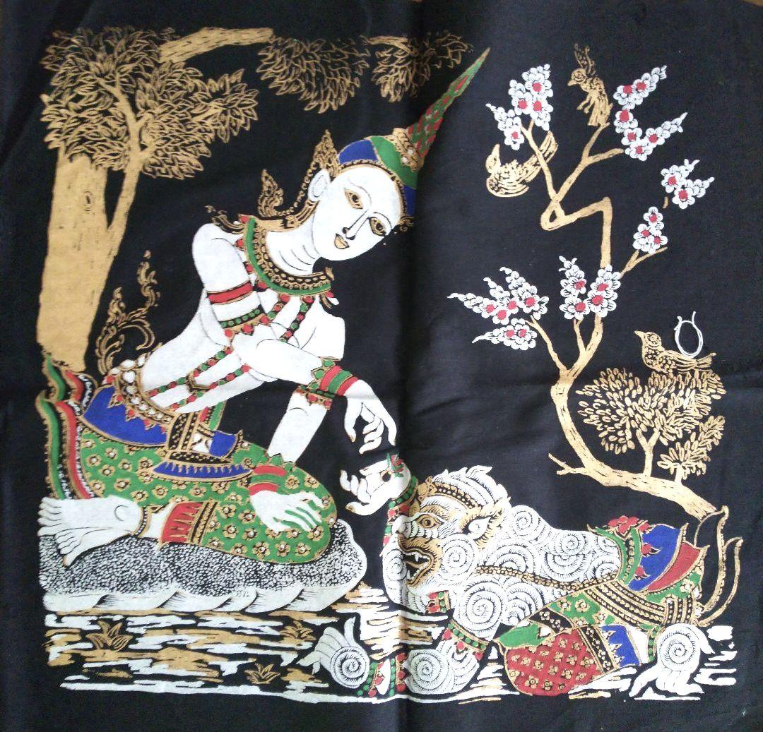 ヴィンテージ タペストリー タイ　伝統布絵