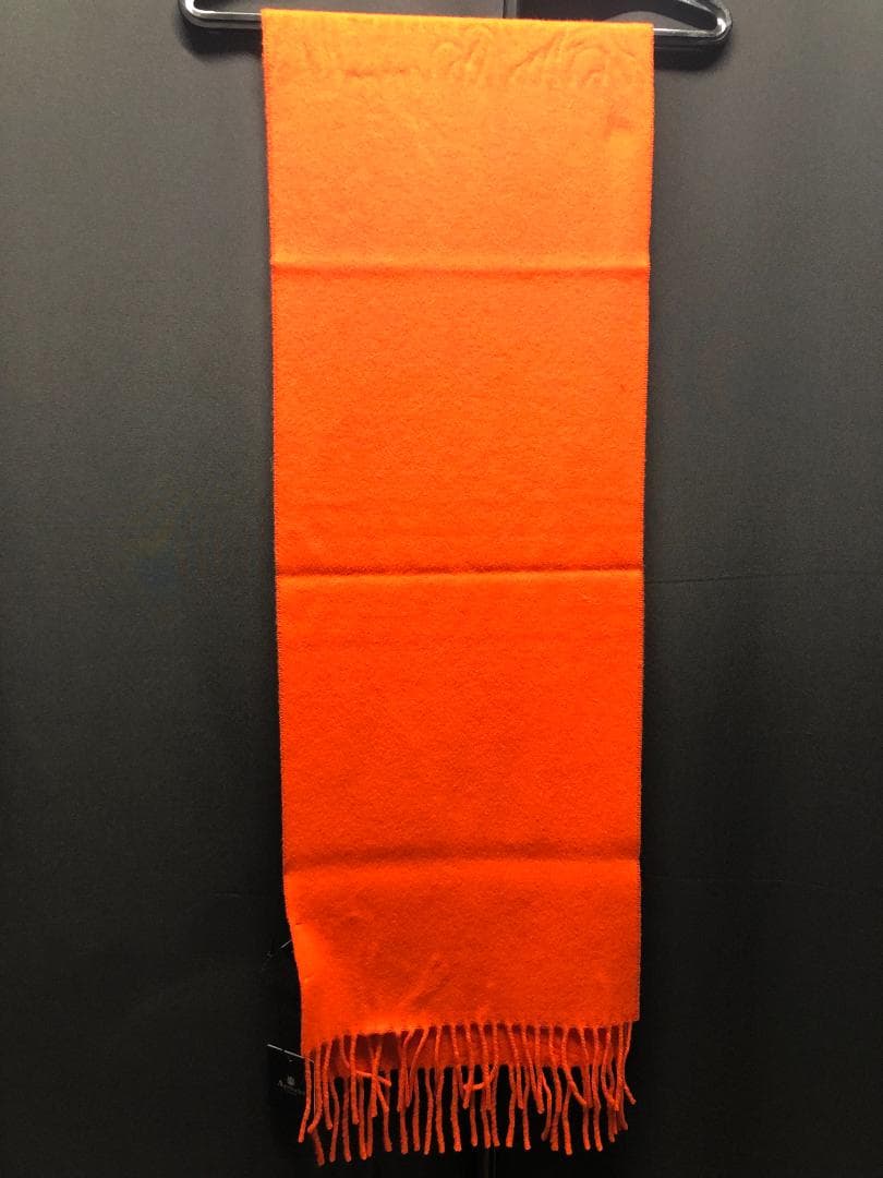 新品★Aquascutum　ウールマフラー　オレンジ