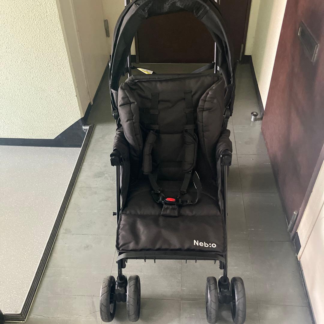 ネビオ　アミティエ　ブラック ベビーカー　2人乗り
