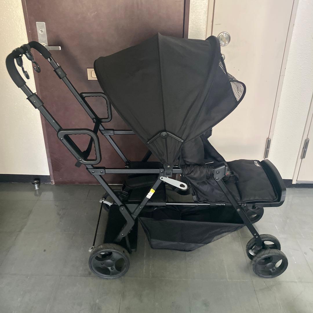 ネビオ　アミティエ　ブラック ベビーカー　2人乗り