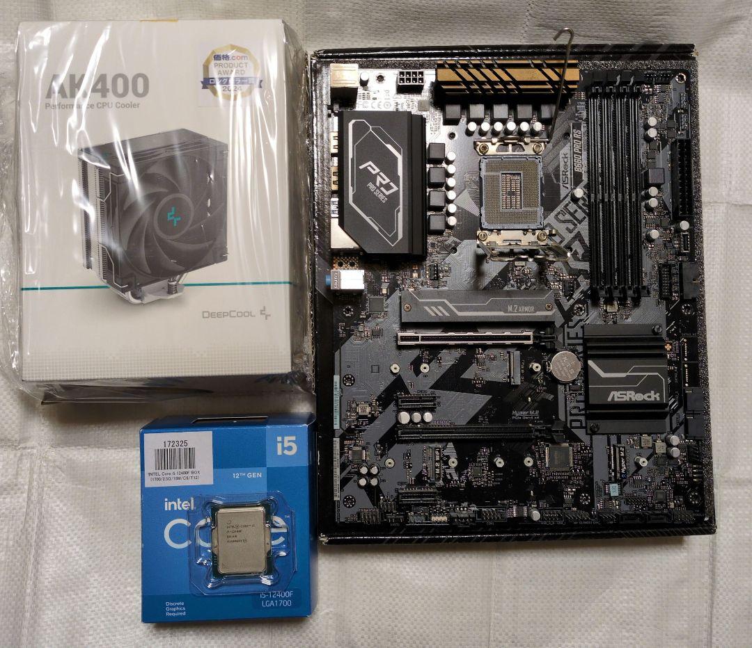 Intel Core i5-12400F + B660 +AK400(未開封)