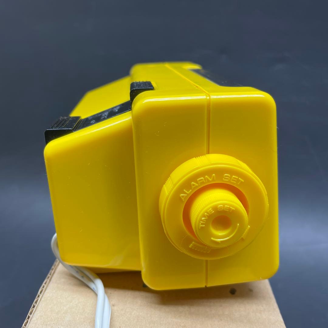 SANKYO 昭和レトロ　パタパタ時計　ザックスLT-101 イエロー