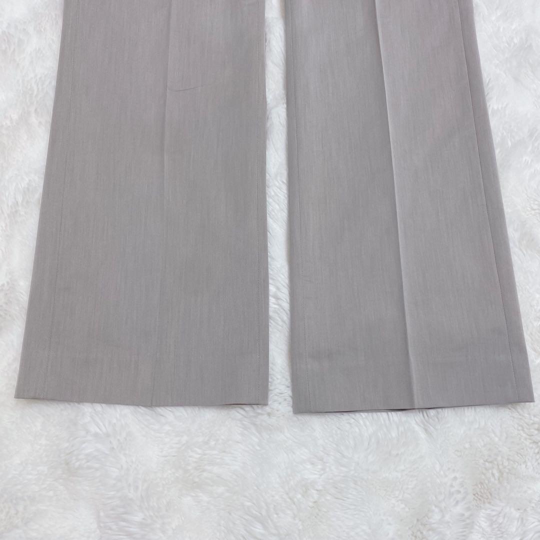 【大きいサイズ】組曲 ストレッチパンツスーツ セットアップ グレージュ