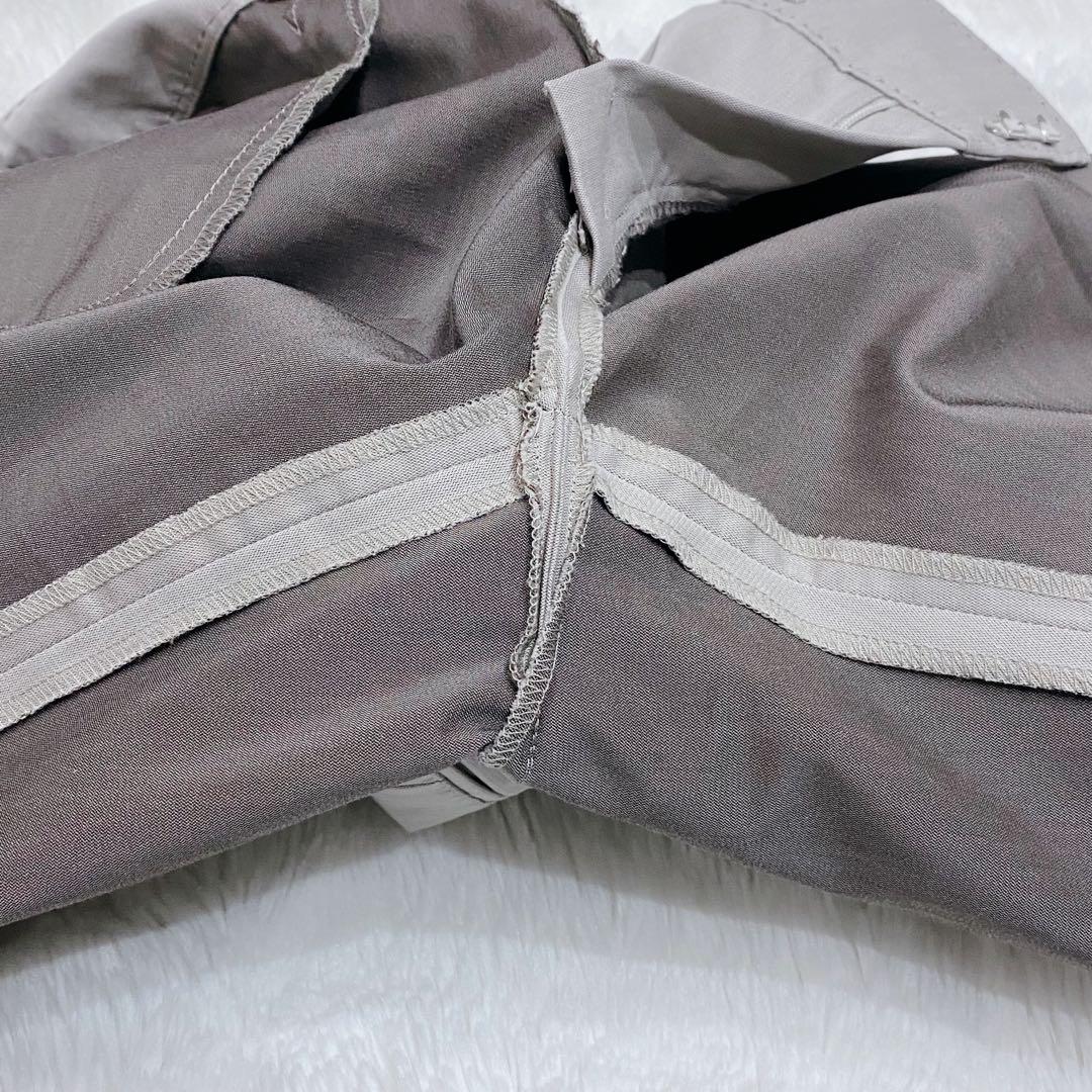 【大きいサイズ】組曲 ストレッチパンツスーツ セットアップ グレージュ