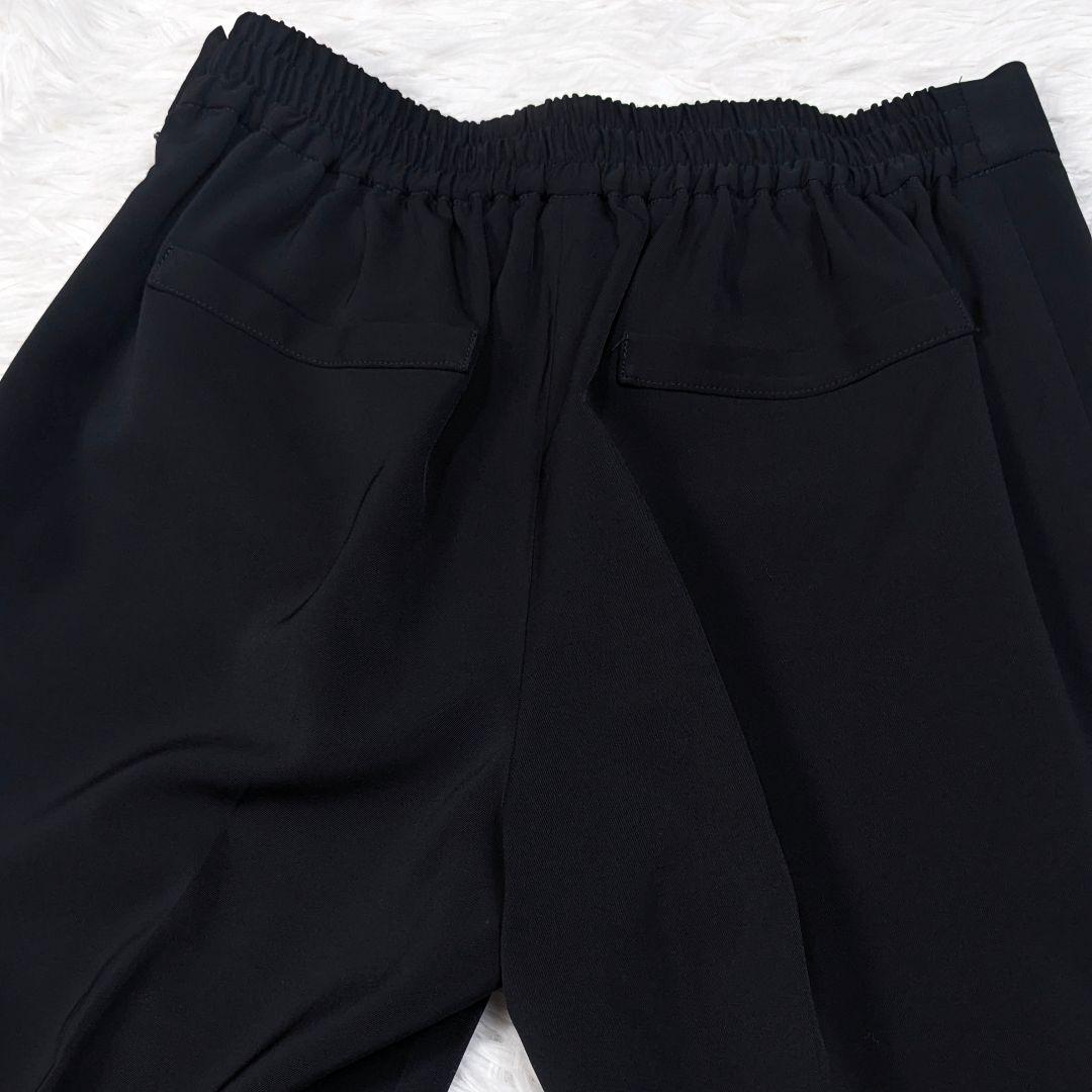 グリーンレーベルリラクシング パンツスーツ 黒 カチリラ ノーラペル 38&36