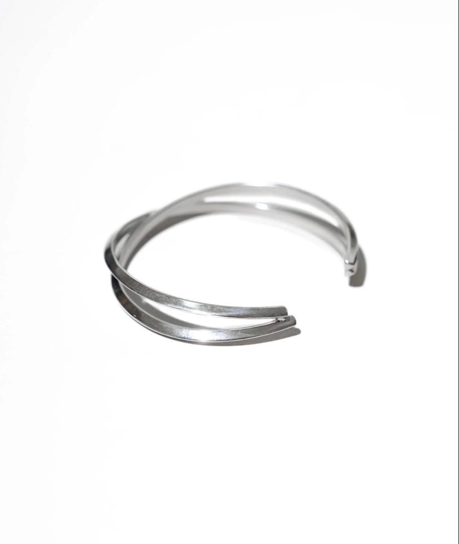 【CTHY】LAYERD DELTA BANGLE silver925
