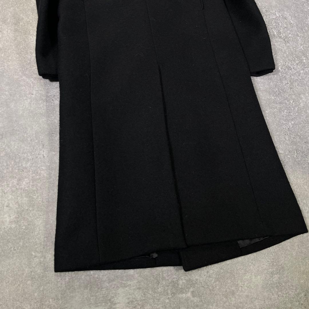 22AW SAINT LAURENT ダブルブレステッドロングコート 46 黒