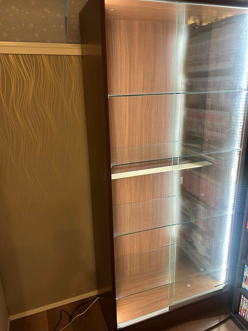 ホワイトLEDセット JAJAN フィギュアラック ザ サードワイドブラウン