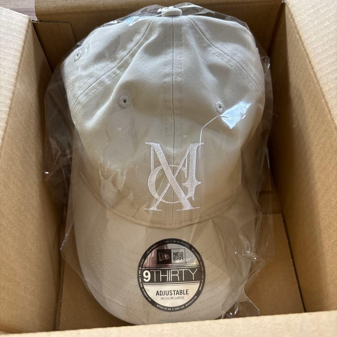 ピンズ付き ベージュミセスグリーンアップルニューエラ9THIRTYMGAキャップ