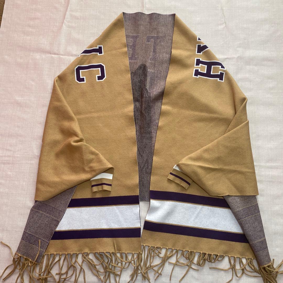 タイムセール中超美品　ヒステリックグラマーベージュ袖付ショールカーディガン