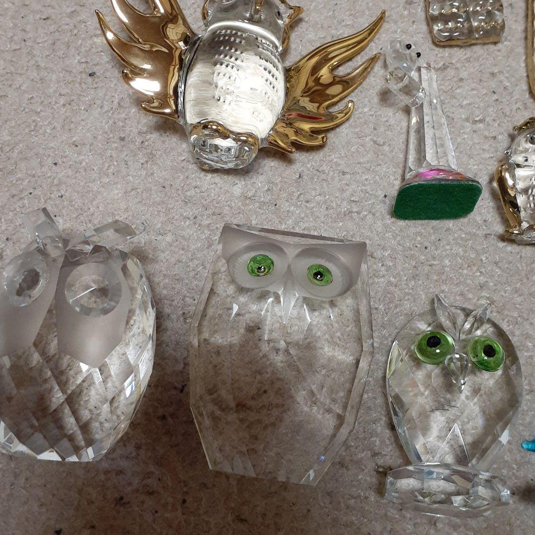 フクロウ置き物　たくさん