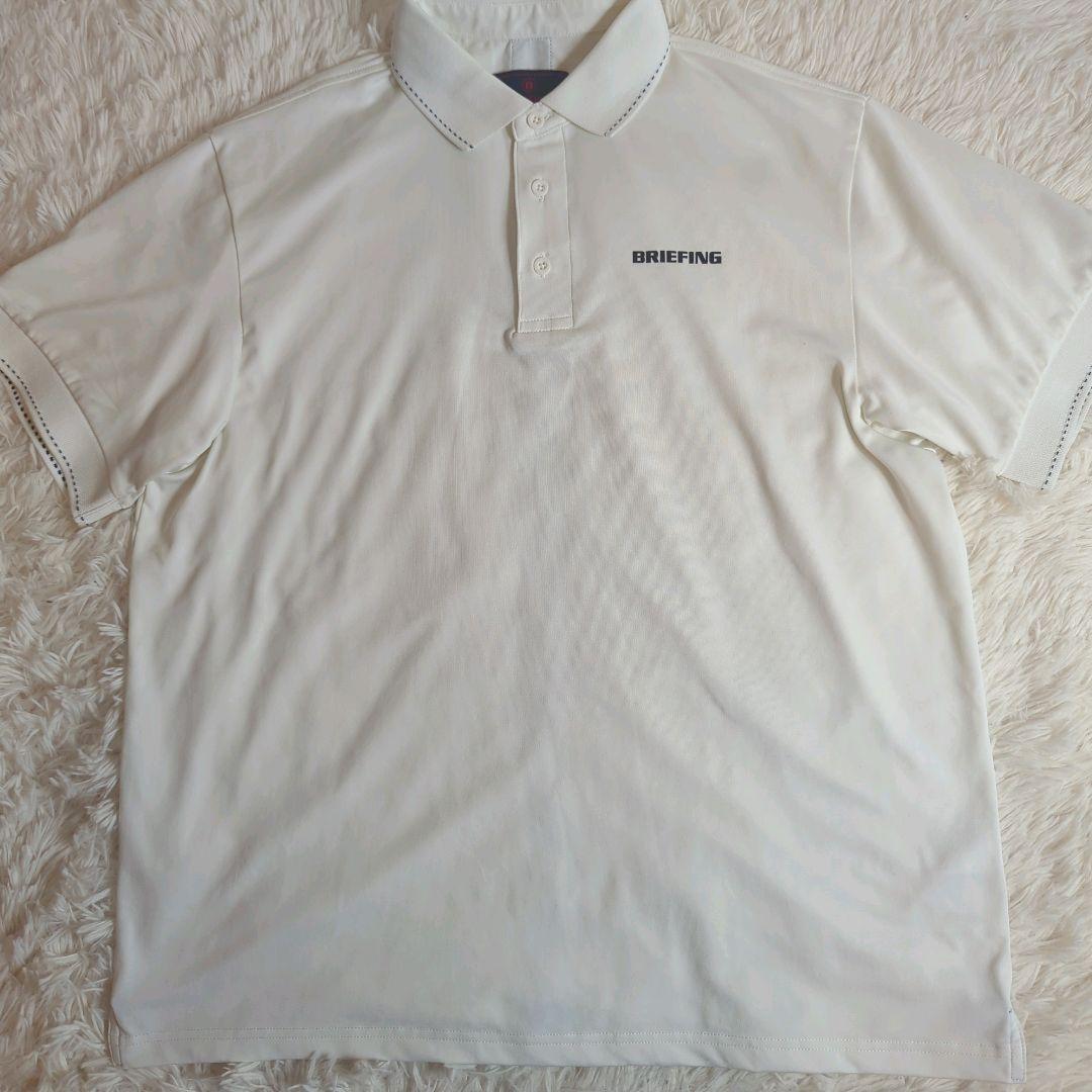 【専用】BRIEFING ポロシャツ ホワイト 近年モデル M ストレッチ
