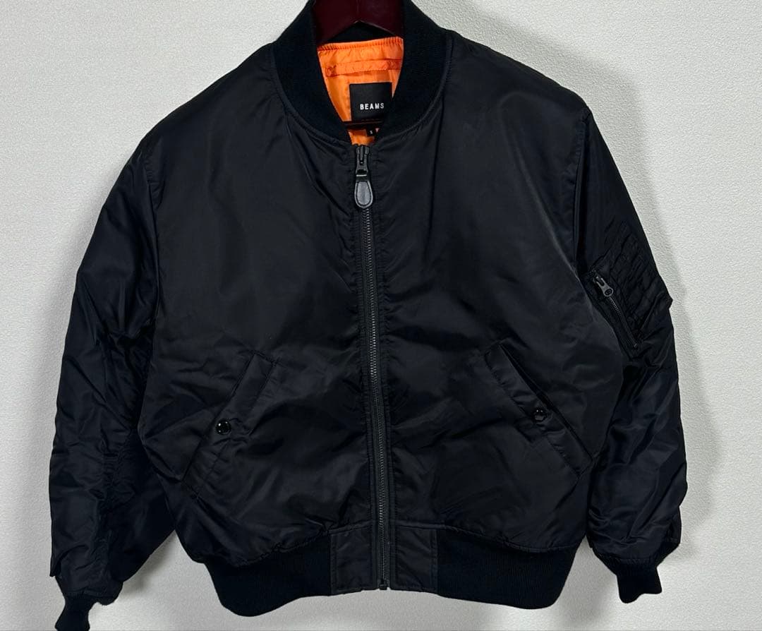 美品 BEAMS MA-1 サーモライト 中綿ジャケット アメカジ バイカー