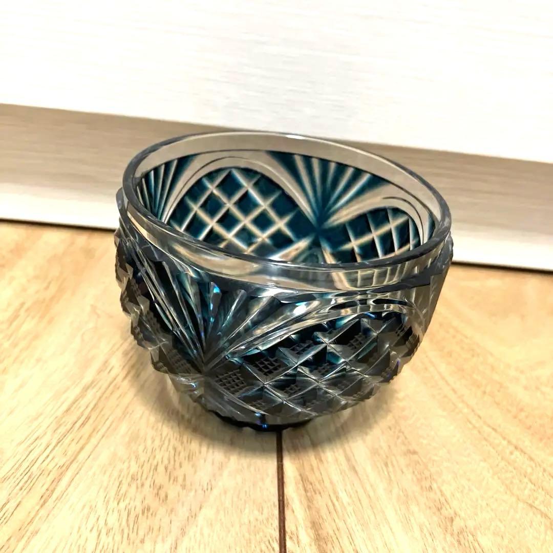 新品未使用　薩摩びーどろ工芸　小付鉢揃　5個セット