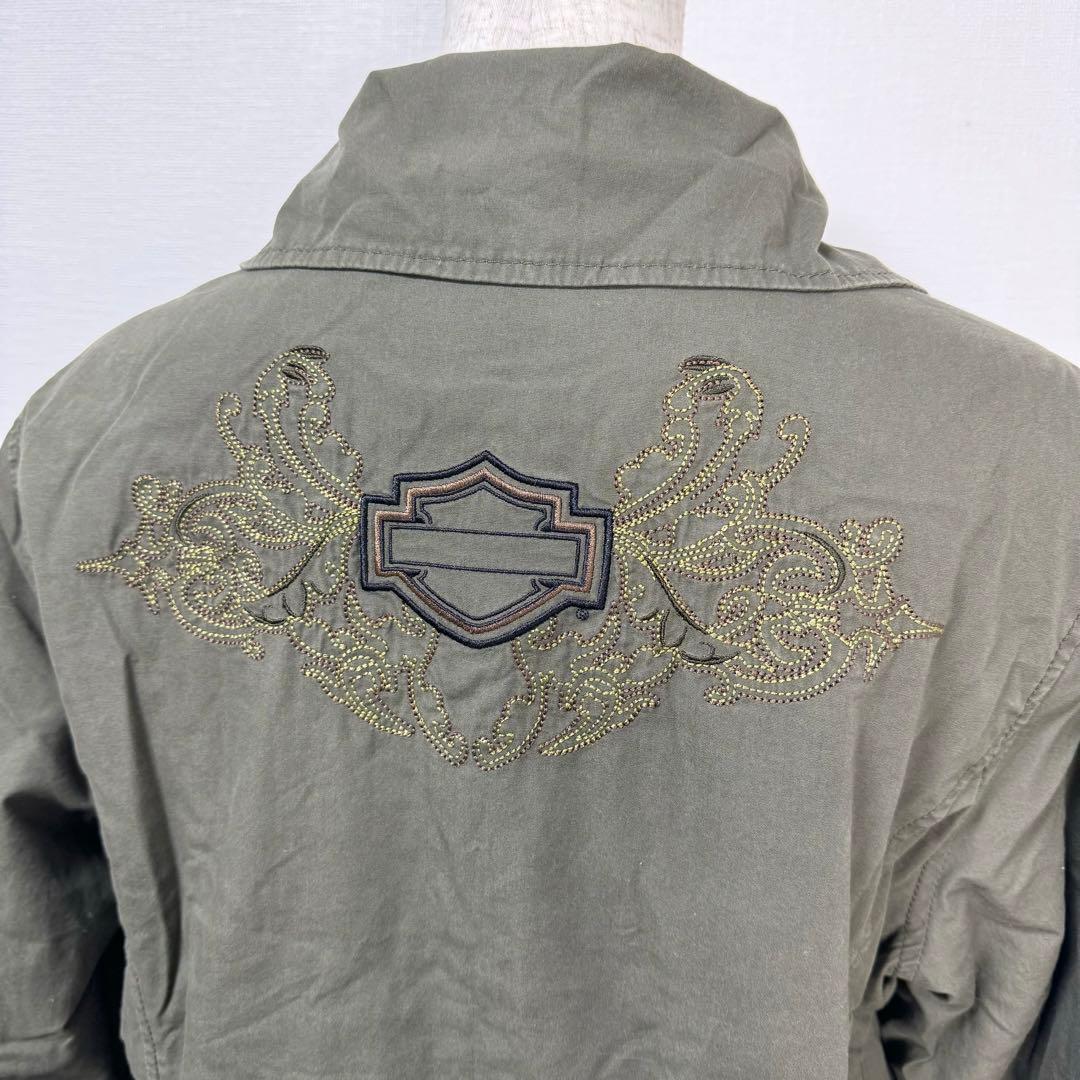 y2k✨️ Harley-Davidson 刺繍 ミリタリー ジャケット