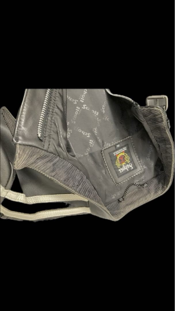 Schott ショット シープスキン シングルライダース ジャケット 2XL 黒