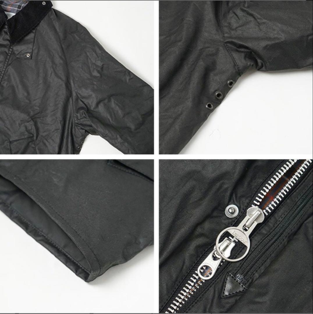 美品　Barbour トランスポート ブラック サイズ40 WAX JACKET