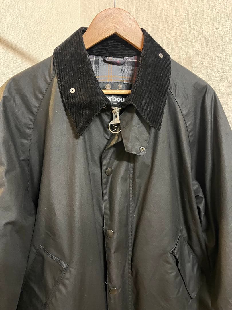 美品　Barbour トランスポート ブラック サイズ40 WAX JACKET