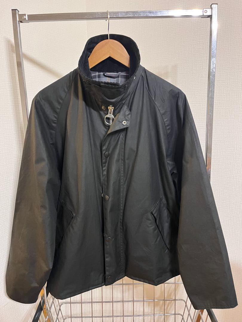 美品　Barbour トランスポート ブラック サイズ40 WAX JACKET