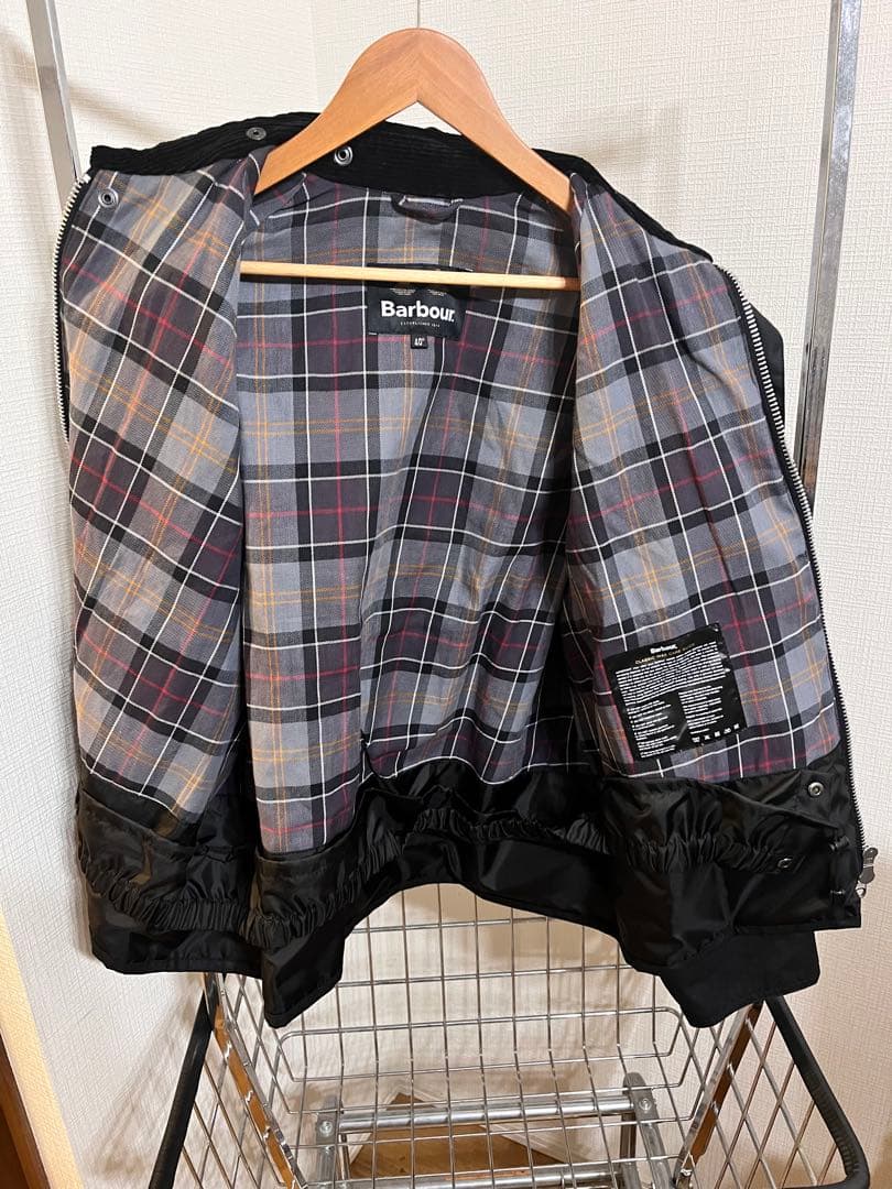 美品　Barbour トランスポート ブラック サイズ40 WAX JACKET