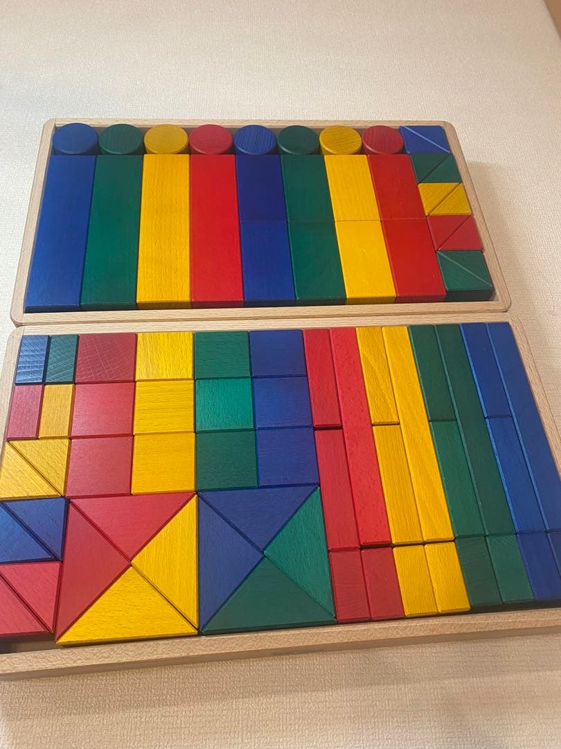 伸芽会　教材つみき　積み木