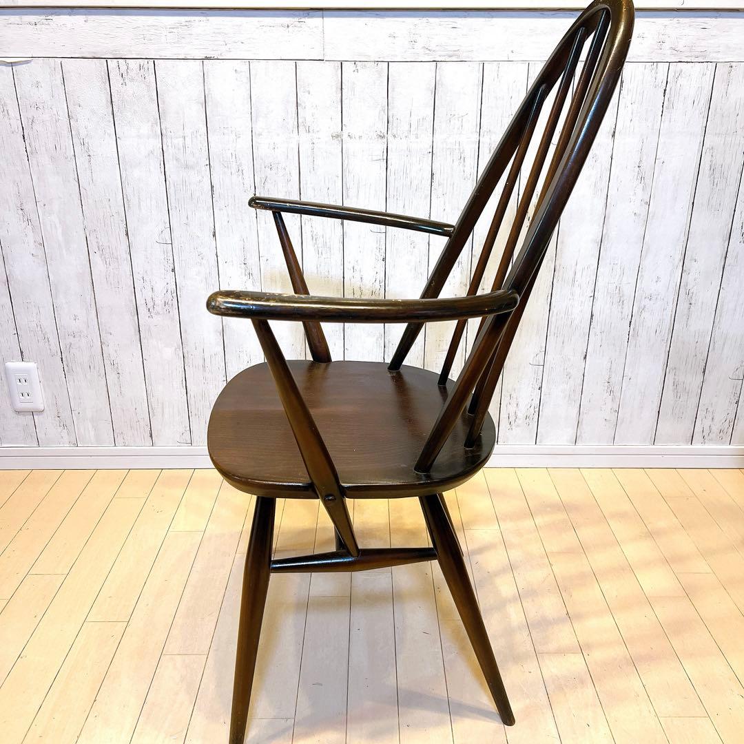 【希少】ERCOL クエーカー アームチェア　1960年代　刻印あり　アーコール
