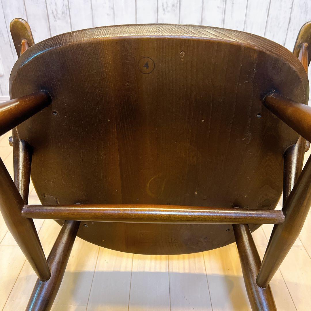 【希少】ERCOL クエーカー アームチェア　1960年代　刻印あり　アーコール