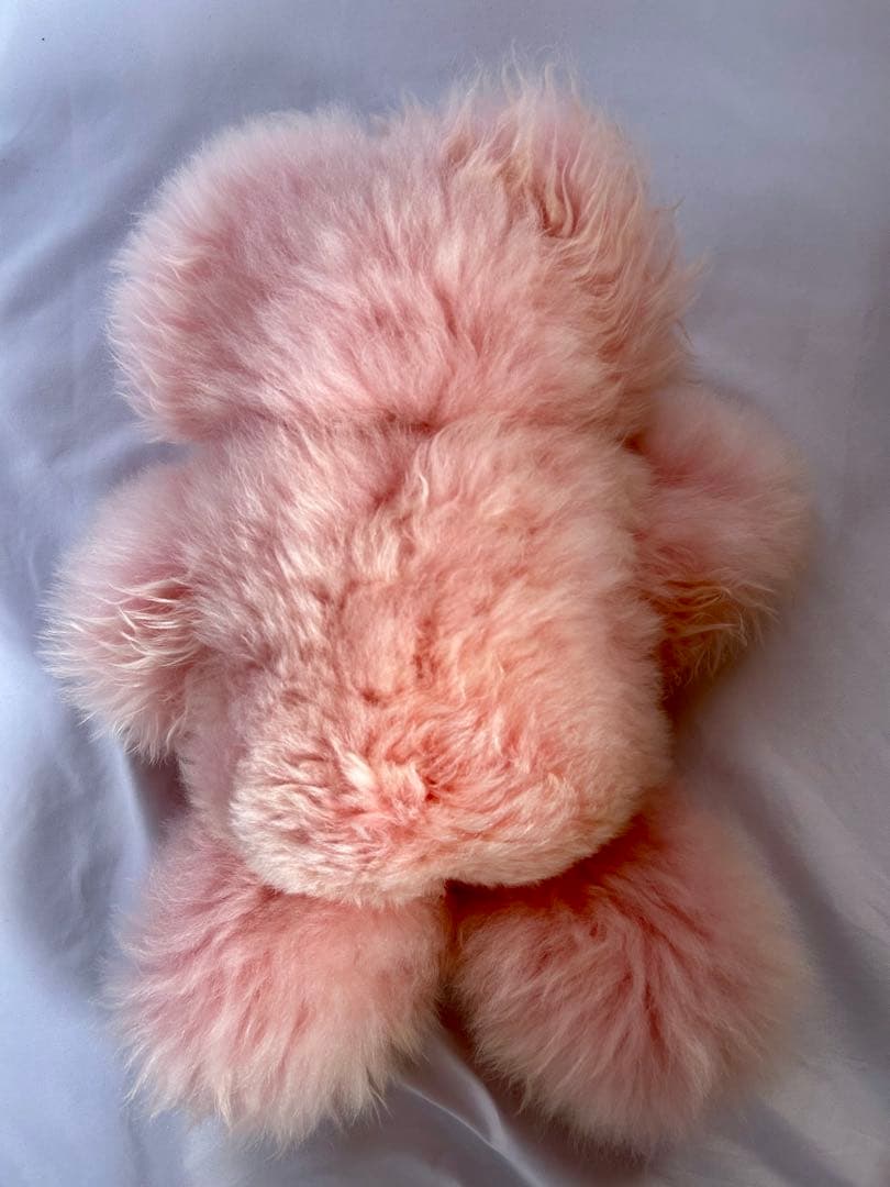 ふわふわアルパカテディベア (ペルー直輸入) ペールピンク