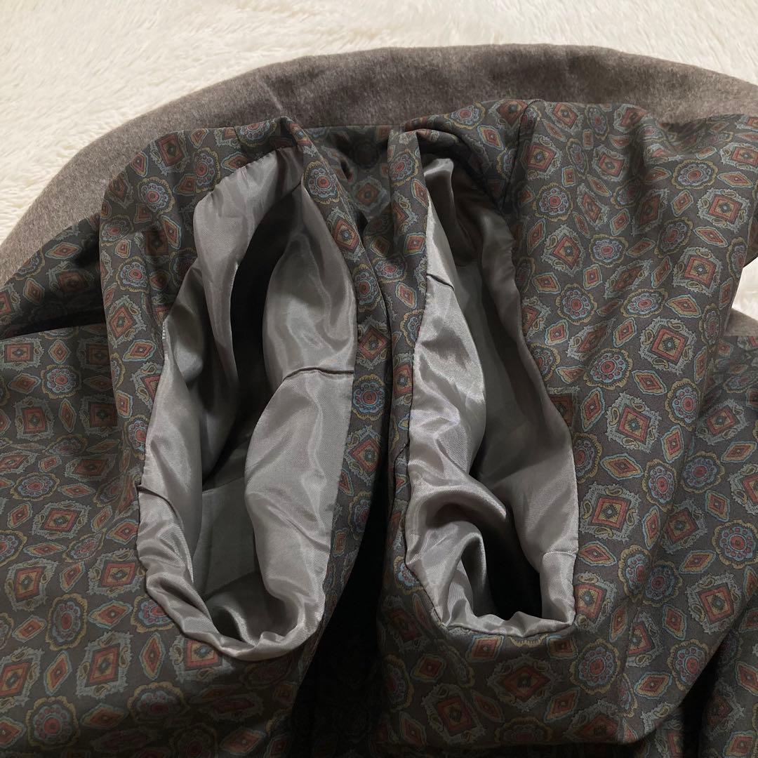 美品 バーバリーズ チェスターコート ショート ウール ペイズリー ホースロゴ