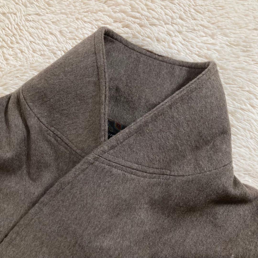 美品 バーバリーズ チェスターコート ショート ウール ペイズリー ホースロゴ