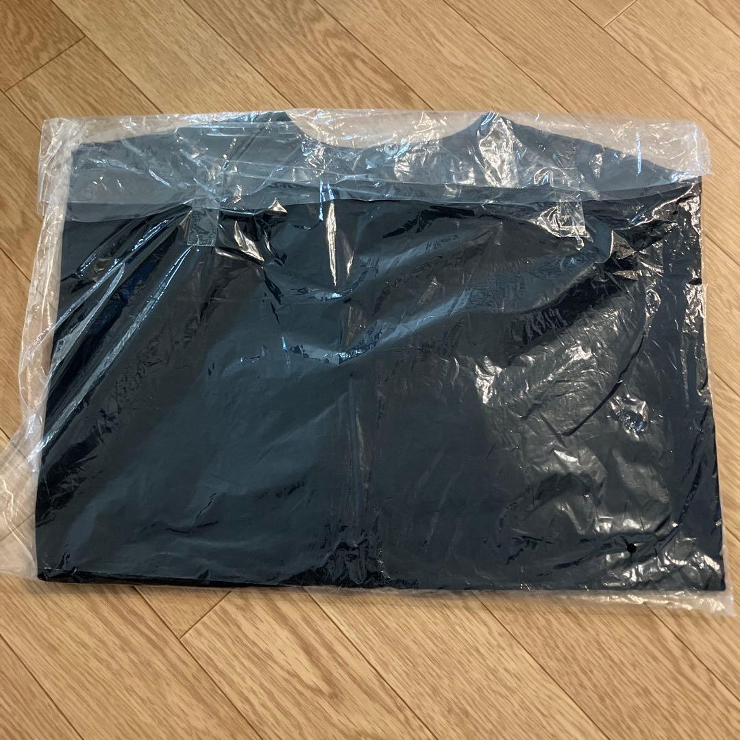 新品タグ付き かぐれ リネン半袖クルーネックプルオーバー BLACK