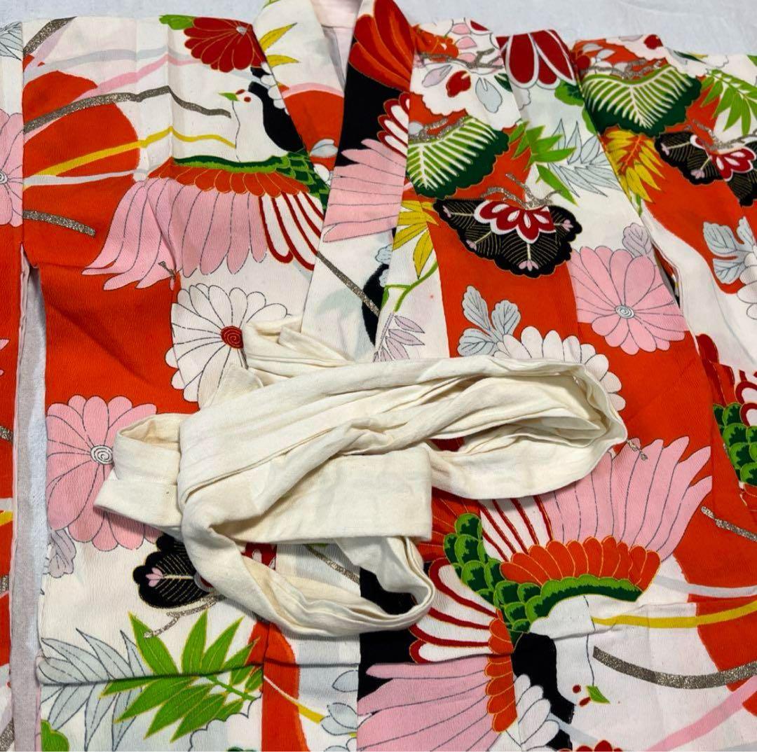 七五三　3歳　着物　正絹　アンティーク　被布