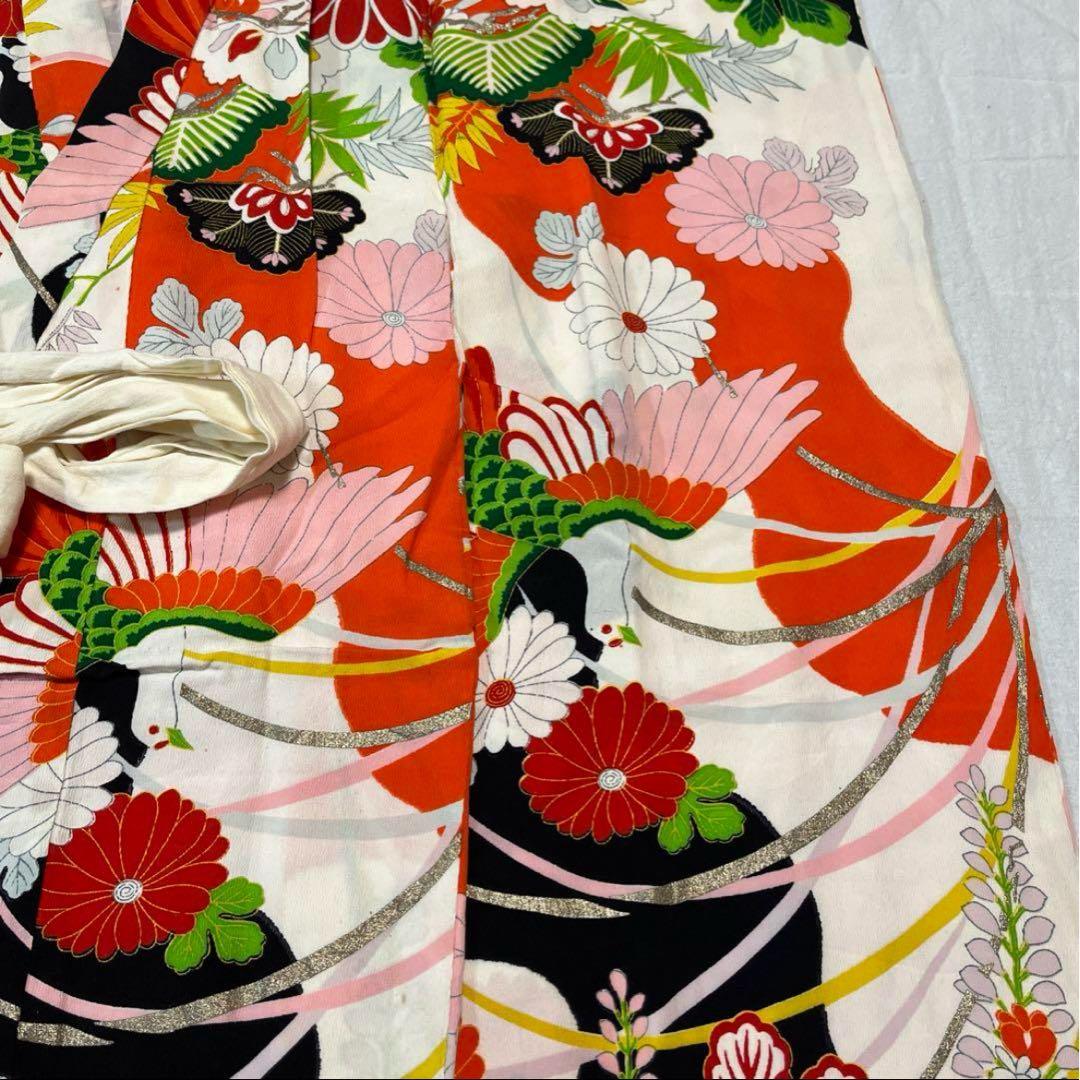 七五三　3歳　着物　正絹　アンティーク　被布