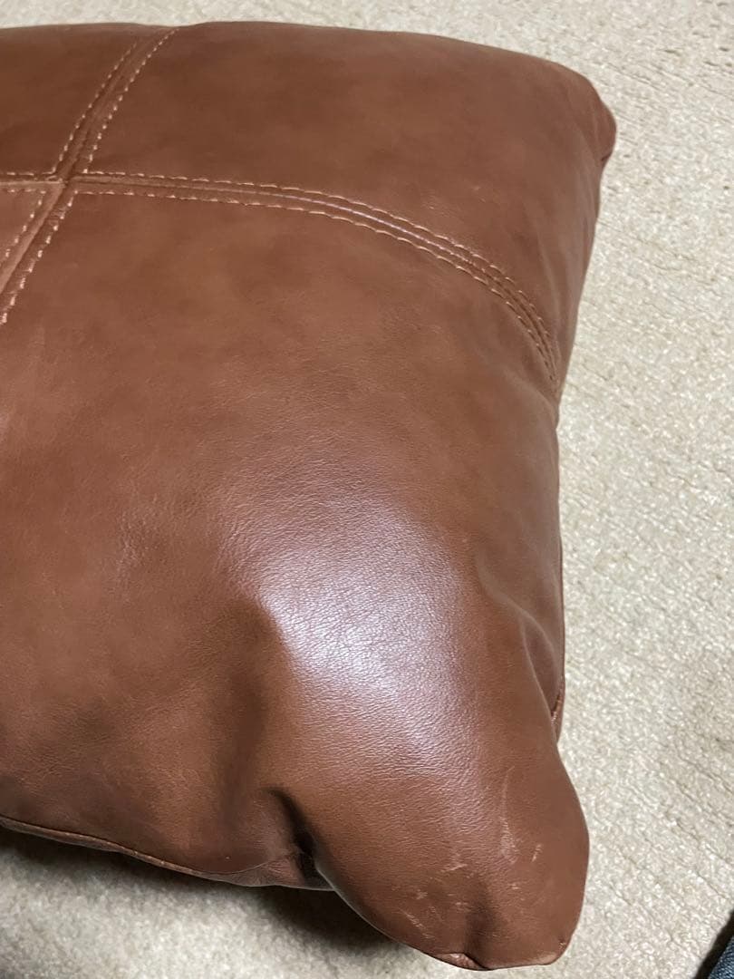 HALO アスプルンド ギルソファー付属　クッション　レザー　ブラウン