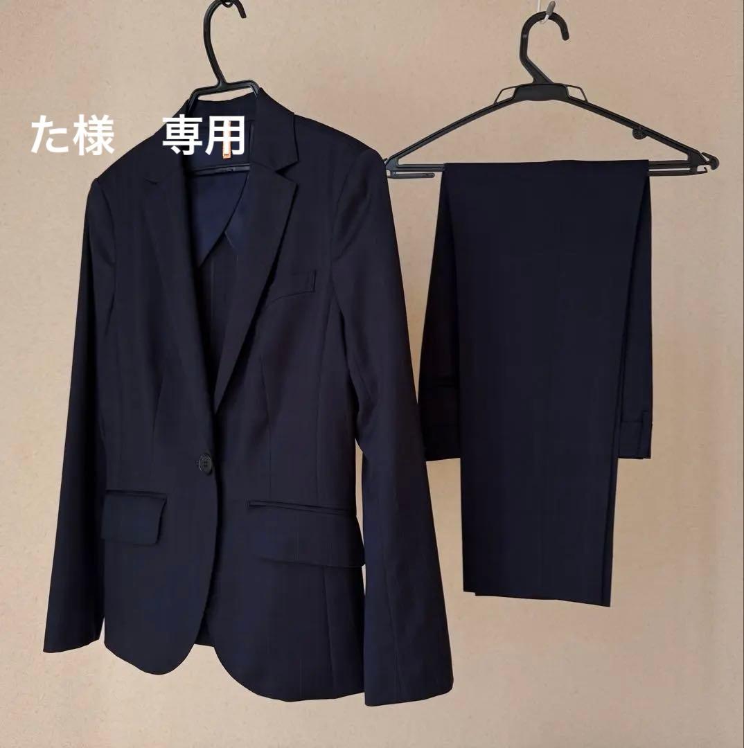 スーツカンパニー　グレンチェック　ネイビー　ジャケット38 パンツ36