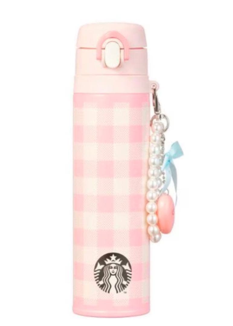 【韓国限定】スタバ　バレンタイン限定　サーモスタンブラー　チャーム付　550ml