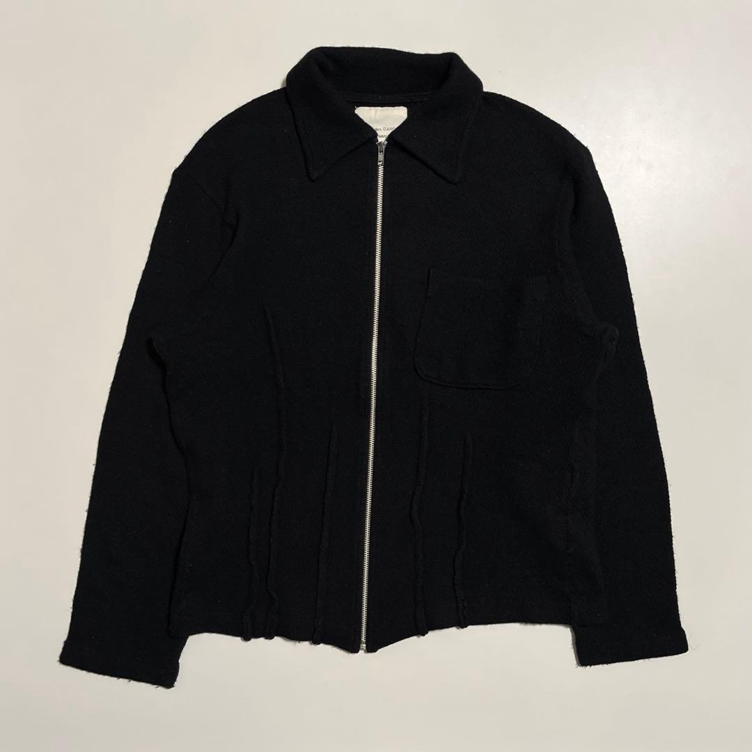 COMME des GARÇONS HOMME ウールジップジャケット ブラック