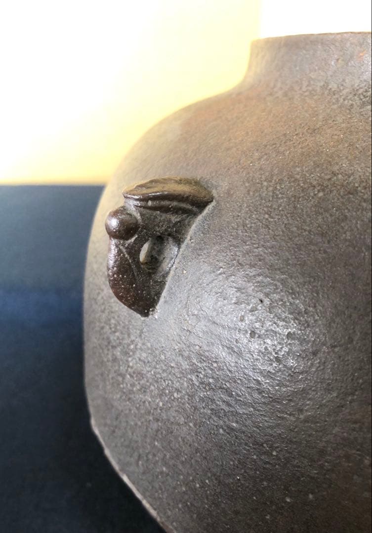 《R》茶道具 真形釜 人間国宝 釜師 高橋敬典作 共箱　260203く4