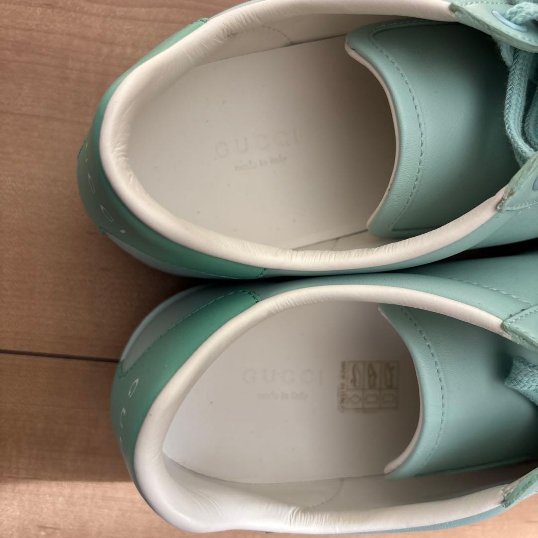 リGUCCI ミントグリーン スニーカー　新品　24センチ