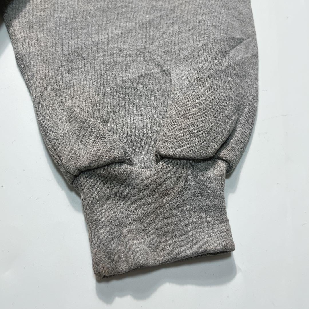 90s〜 ラッセル プルオーバーパーカー L グレー 無地 プレーン 7582