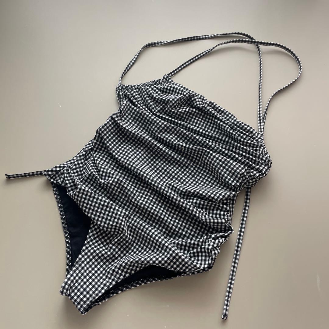 PALE swimwear ギンガム チェック ワンピース 水着 美品