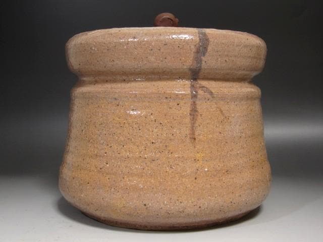 ★　集積庵　清三　芦の絵　志野水指　宗清極めがございます★x496