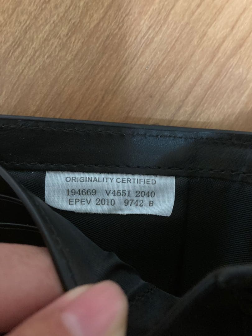 Bottega Veneta ブラック 二つ折り財布