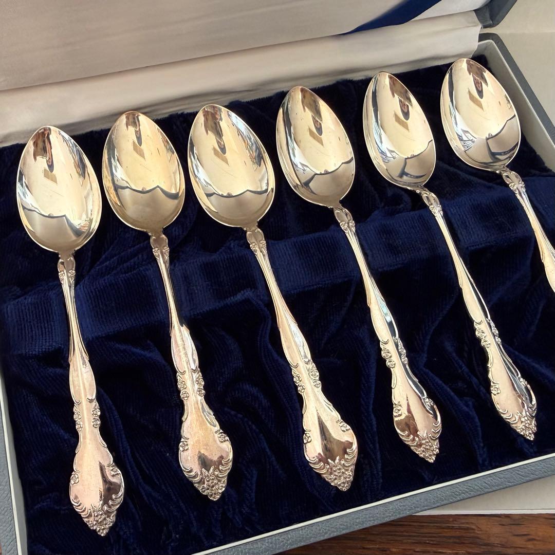 純銀SIVER950 ティースプーンセット　6本　約87g